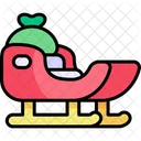 Sled Kawaii Christmas Icon