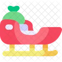 Sled Kawaii Christmas Icon