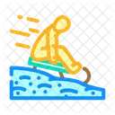 Sledding Winter Spend Icon