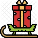 Sledge Gift Box Icon