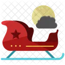 Santa Sleigh Sledge Icon