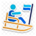 Sledge Sleigh Snow Icon