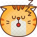 Sleep Emoticon Cat Icon