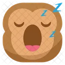 Sleep Monkey Emoji Icon