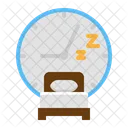 Sleep Time Bed Icon
