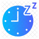 Sleep Nap Time And Date Icon
