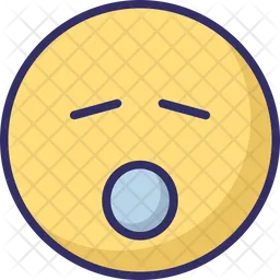 Sleep And Open Mouth Emoji Icon