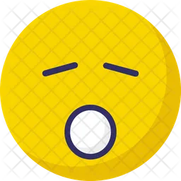 Sleep and open mouth Emoji Icon