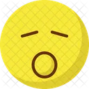Sleep And Open Mouth Yawn Emoticons Icon