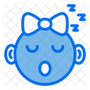 Sleep Baby Girl Icon