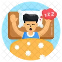 Snoozing Person Sleeping Snoring Icon