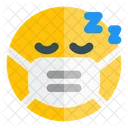 Sleeping Emoji With Face Mask Emoji Icon