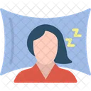 Sleeping Woman Asleep Icon