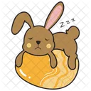 Sleeping Bunny Rabbit Icon
