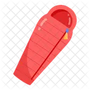 Camp Bed Sleeping Bag Backpack Bed Icon