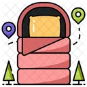 Tourism Bag Color Icon