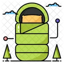 Sleeping Bag Travel Bag Icon