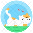 Snoozing Cat Sleeping Cat Cat Resting Icon
