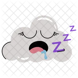 Sleeping cloud  Icon