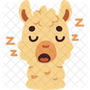 Llama Sleeping Animal Icon