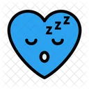 Sleepy Face Heart Icon