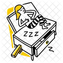 Sleep Box Man Icon
