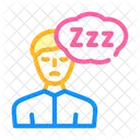 Sleepiness Diabetes Symptom Icon