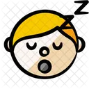 Boy Face Sleep Icon