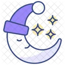 Sleeping Moon Night Moon Icon