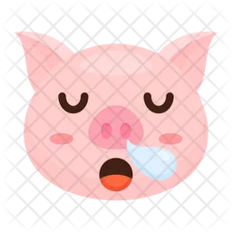 Sleeping Pig Emoji Icon