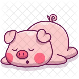 Sleeping Pig  Icon