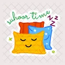 Suhoor Time Sleeping Pillows Sleeping Time Icon