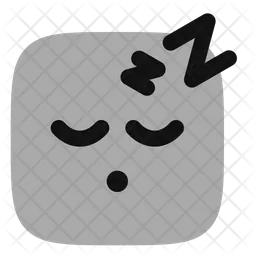 Sleeping Square  Icon