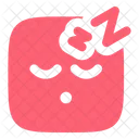 Sleeping Square  Icon
