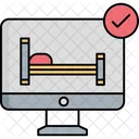 수면 시간 침실 온라인 알람 아이콘