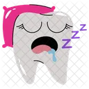 Sleeping Tooth Oral Hygiene Medicines Icon