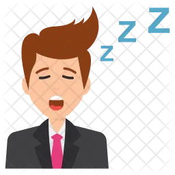 Sleepy Businessman  Icon