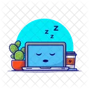 Sleepy Laptop  Icon