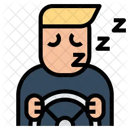 Sleepy while driving  Icon