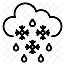 Heavy Snow Sleet Weather Winter Weather Icon
