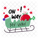 Sleigh On Way Gifts Icon