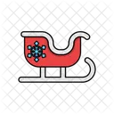 Sleigh Christmas Sled Icon