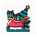 Sleigh Christmas Sledge Icon