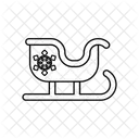 Sleigh Christmas Sledge Icon