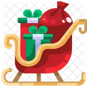 Sleigh Pulled Sleigh Pulled Santa Claus Icon