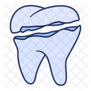 Slice Broken Teeth Icon