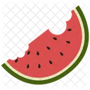 Slice Bite Watermelon Fruit Icon