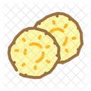 Slices Cut Pineapple Icon