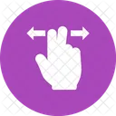 Two Fingers Horizontal Icon