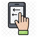 Slide Smartphone Gesture Icon